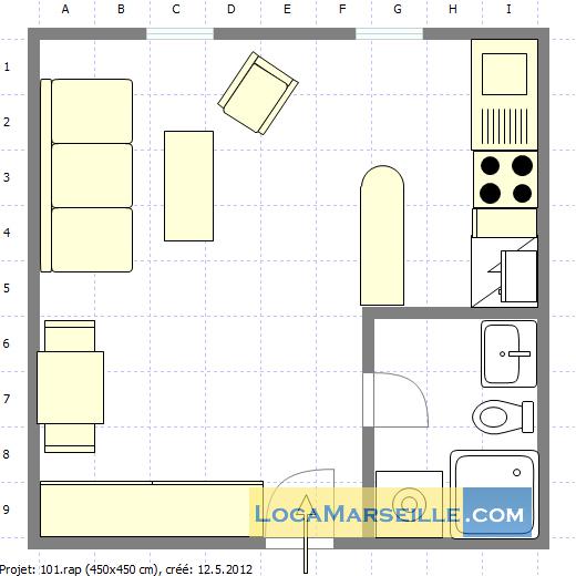 Studio 101* - Marseille 13006