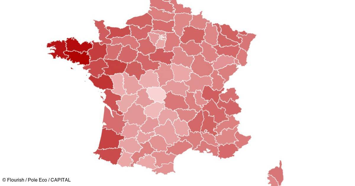 Immobilier : comment voluent les prix dans votre dpartement ? Notre carte